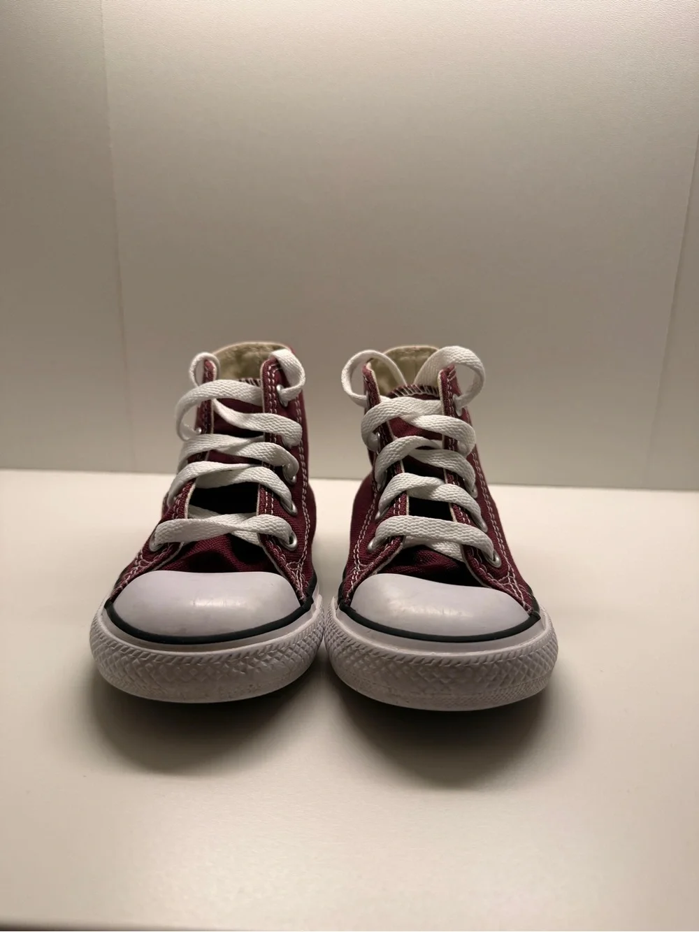 Converse Kids Burgundy High-Top Sneakers